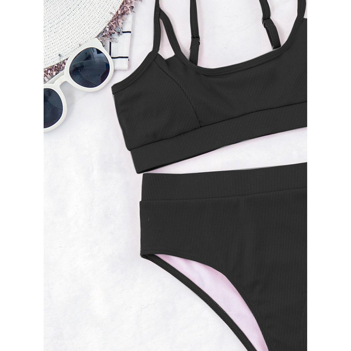 High Waist Push Up Bikini Set for Women