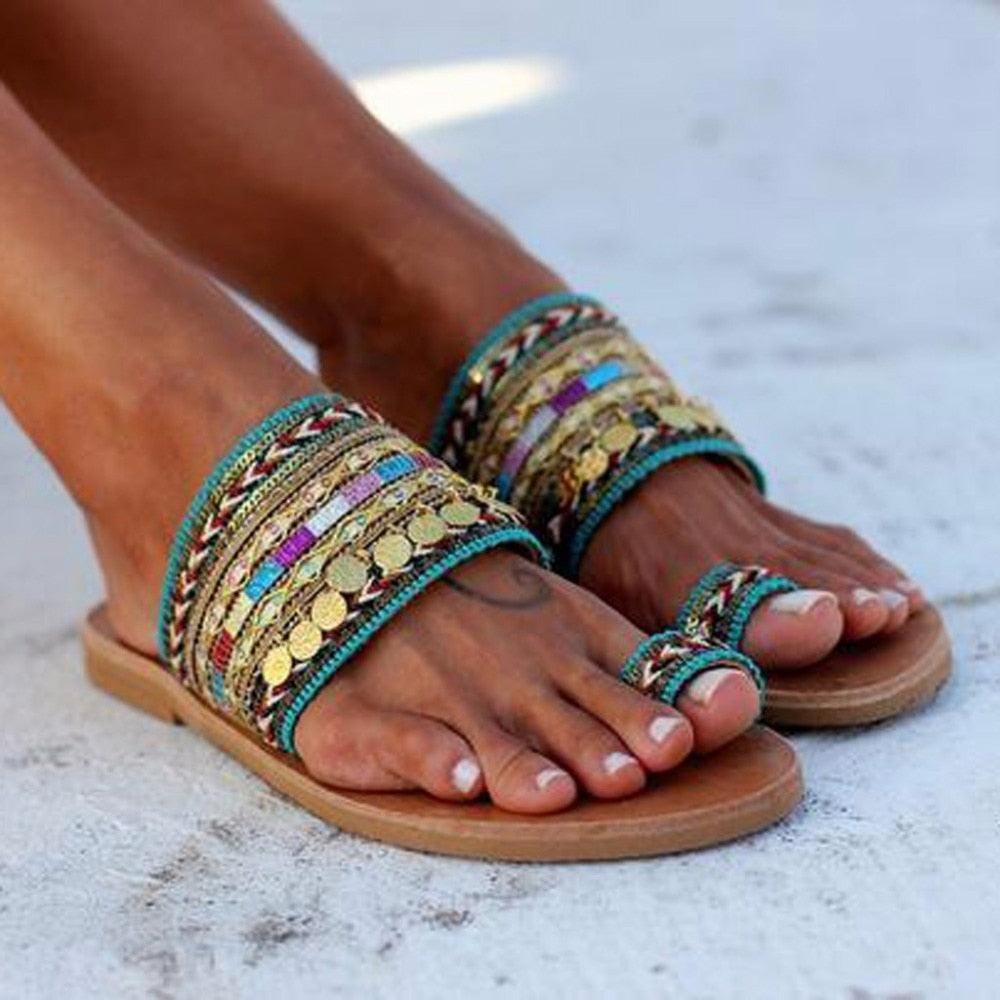 Elegant Handmade Women’s Flip-Flop Sandals for Summer