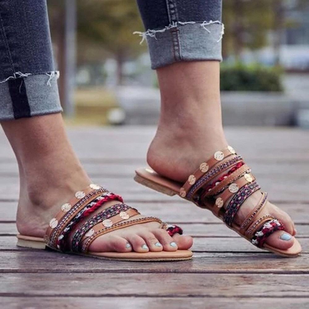 Elegant Handmade Women’s Flip-Flop Sandals for Summer