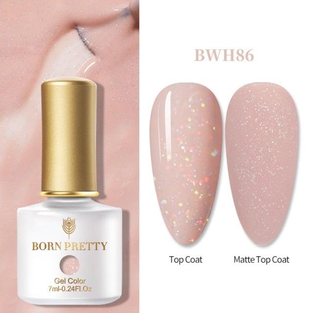 Vernis à ongles en gel pailleté coloré - Design élégant et premium