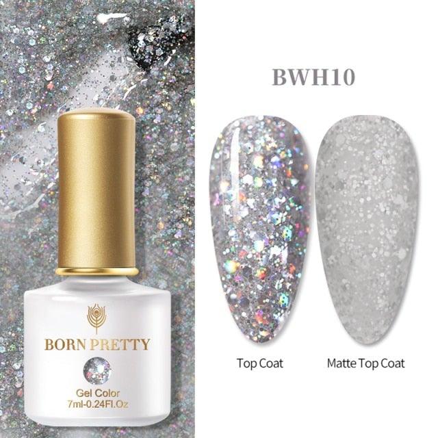 Vernis à ongles en gel pailleté coloré - Design élégant et premium