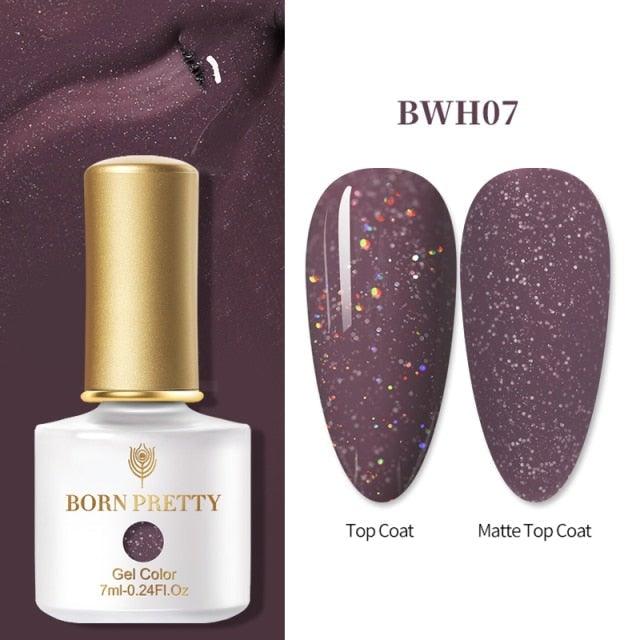 Vernis à ongles en gel pailleté coloré - Design élégant et premium