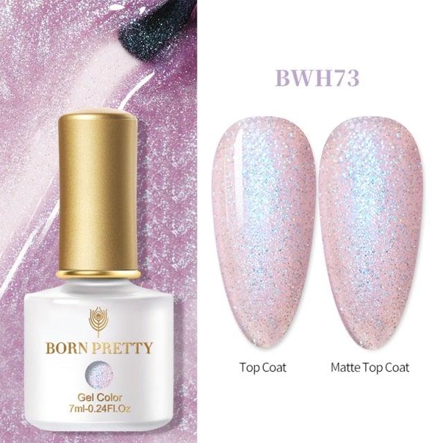 Vernis à ongles en gel pailleté coloré - Design élégant et premium