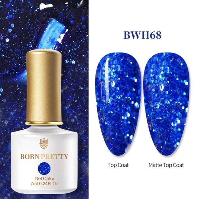 Vernis à ongles en gel pailleté coloré - Design élégant et premium