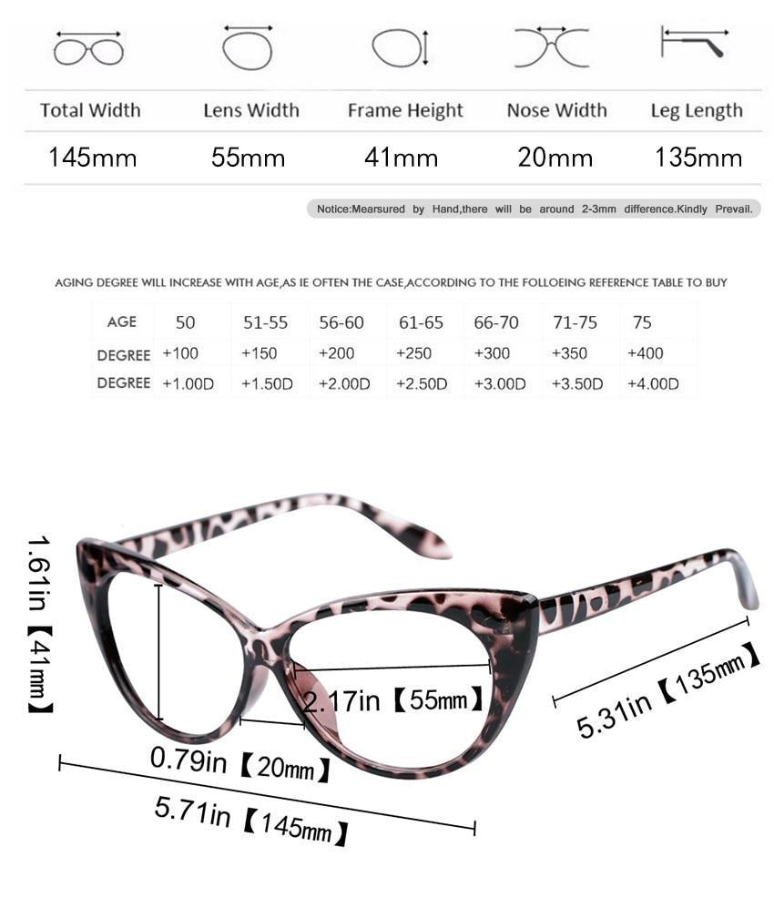 Lunettes de lecture en forme de chat pour femmes