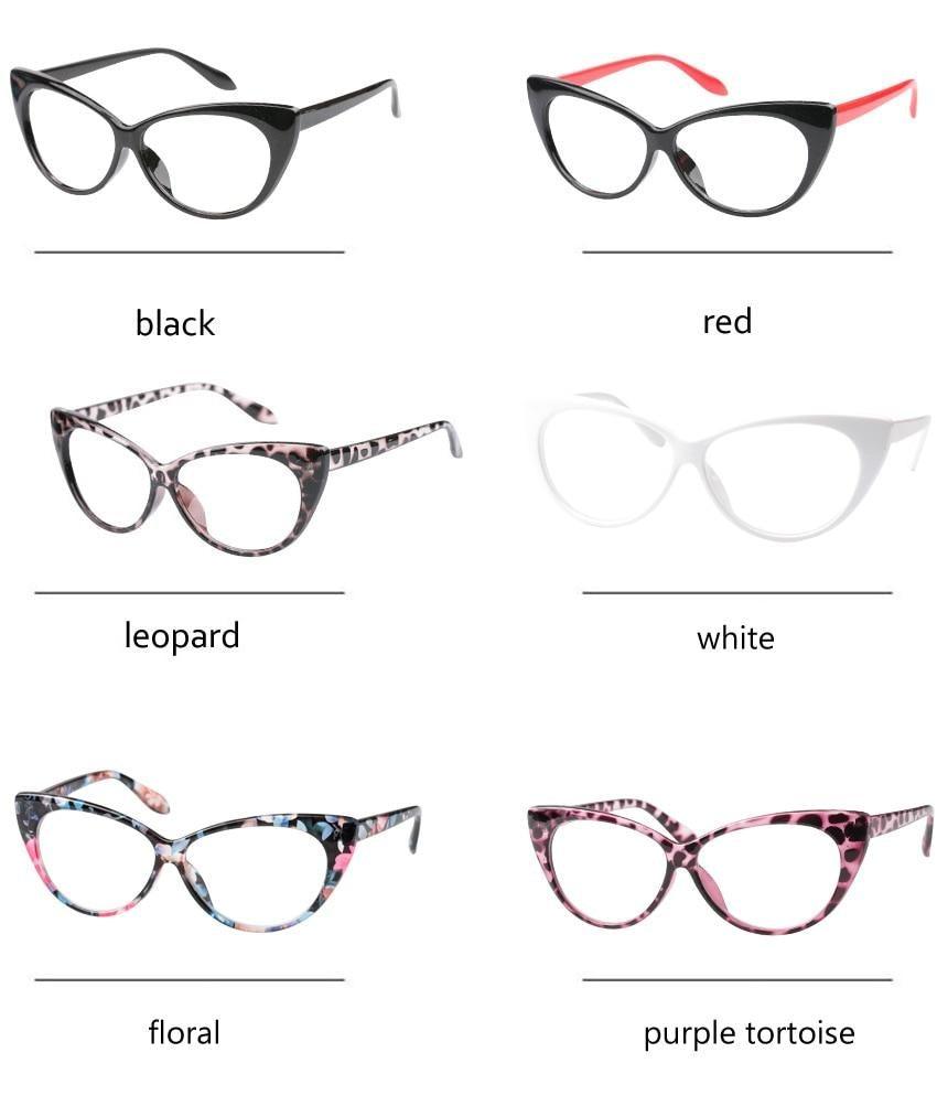 Lunettes de lecture en forme de chat pour femmes