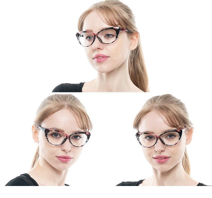 Lunettes de lecture en forme de chat pour femmes