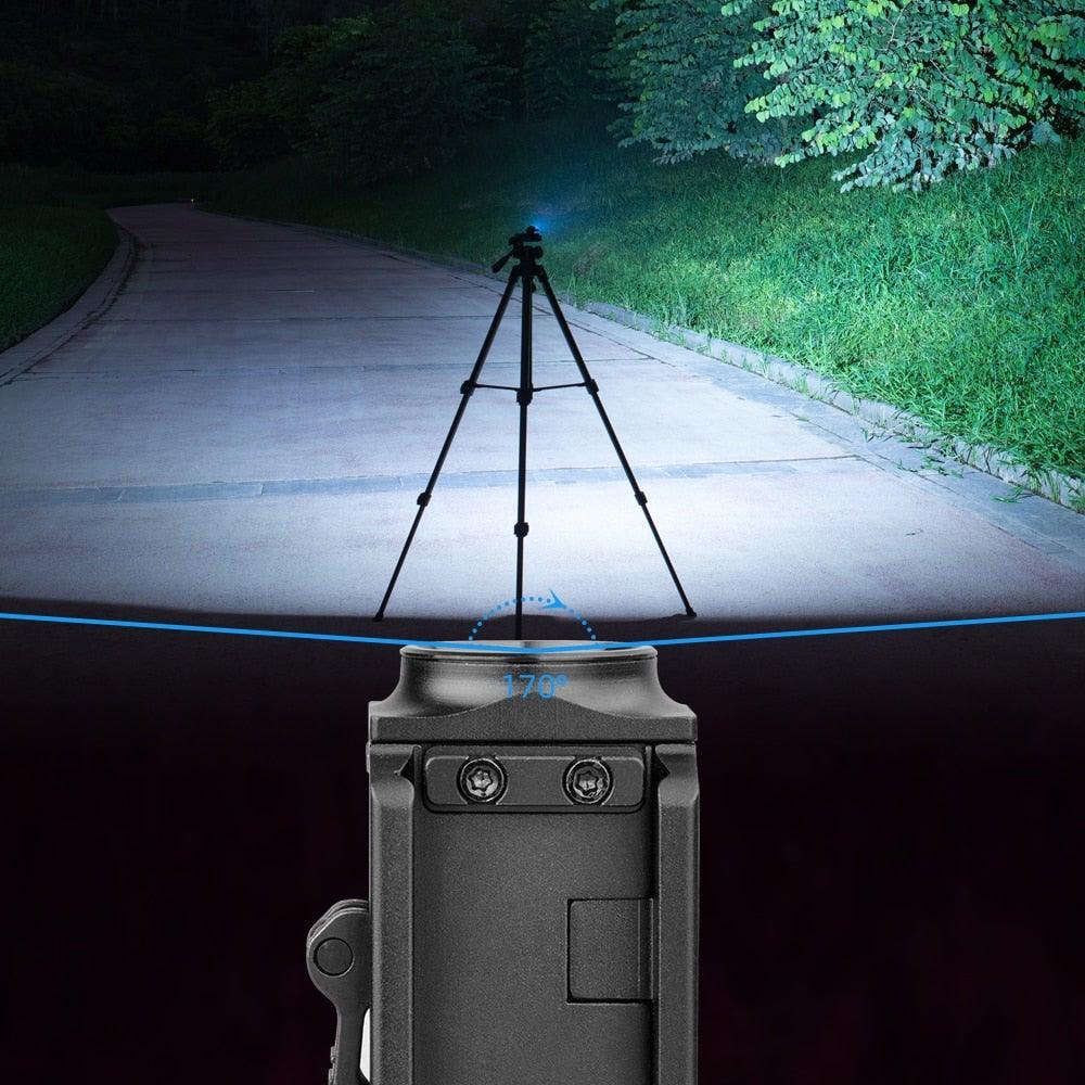 Rechargeable Waterproof Spotlight Flashlight - High Lumen Tactical Light