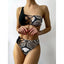 Ensemble de bikini noir taille haute de luxe pour femmes