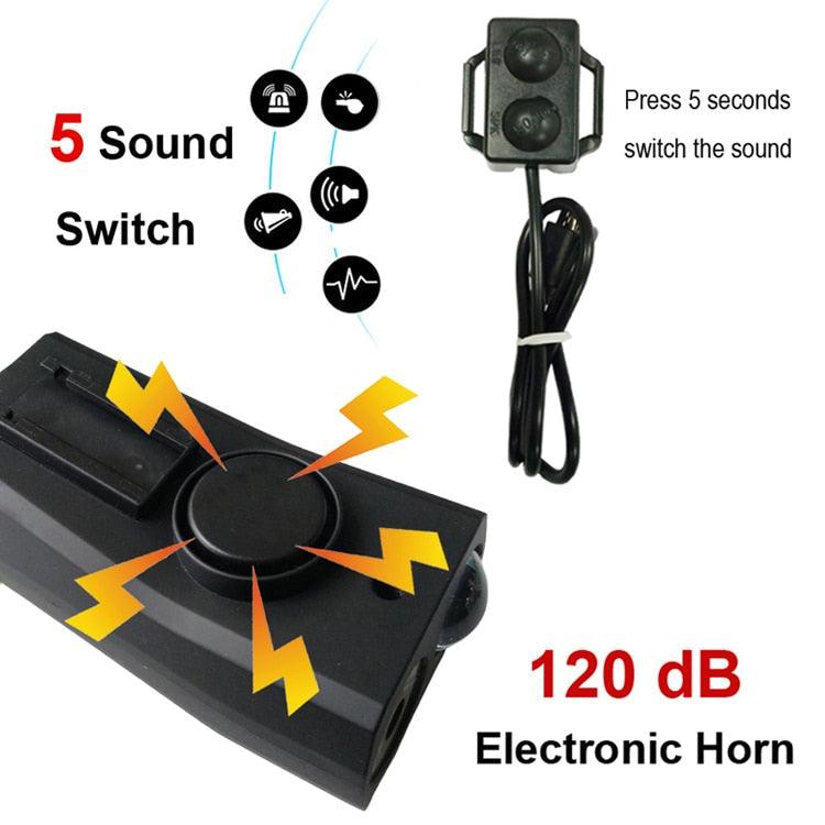 Ultra-Bright 800 Lumen Bicycle Light Set with Rechargeable Battery and Horn - Korvel