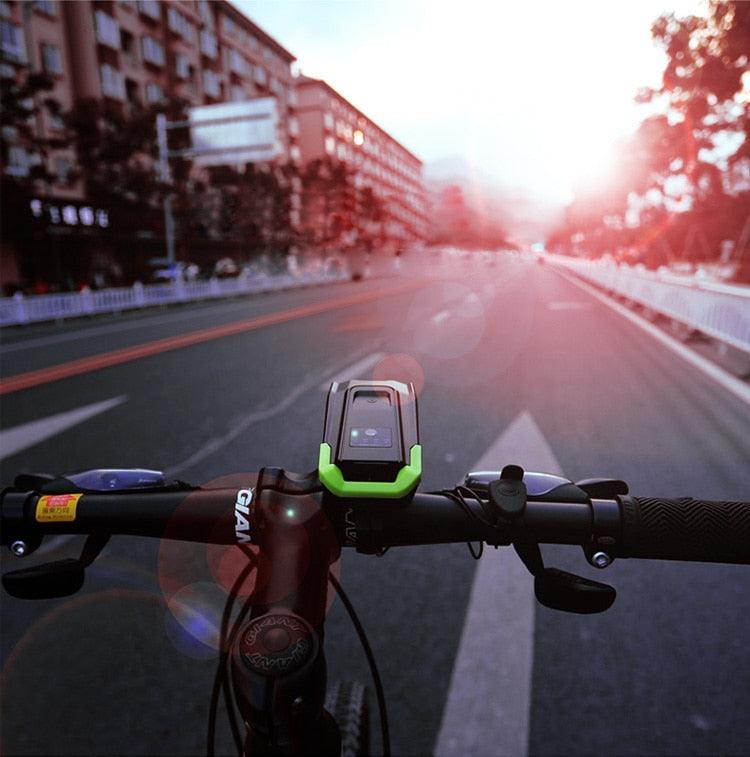 Ultra-Bright 800 Lumen Bicycle Light Set with Rechargeable Battery and Horn - Korvel