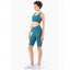Shorts de cyclisme taille haute au toucher seconde peau pour femmes