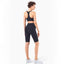 Shorts de cyclisme taille haute au toucher seconde peau pour femmes