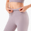 Shorts de cyclisme taille haute au toucher seconde peau pour femmes