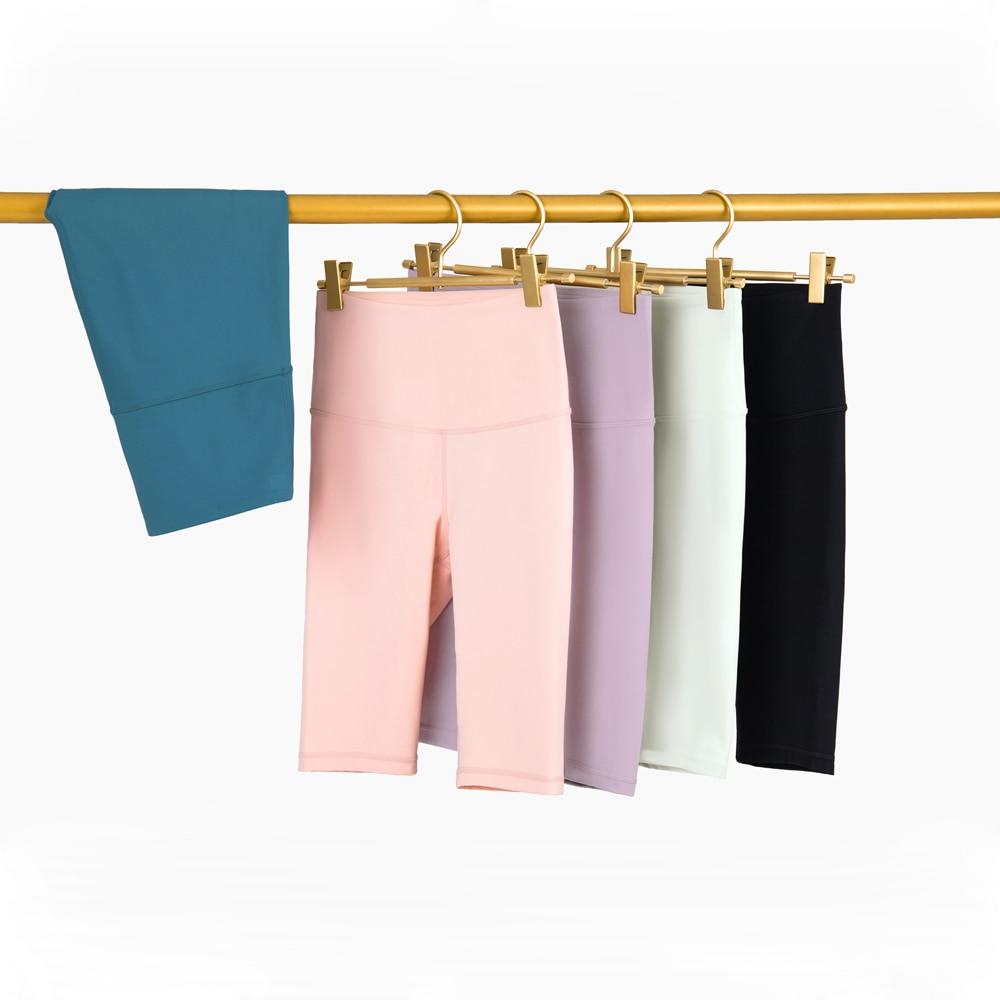 Shorts de cyclisme taille haute au toucher seconde peau pour femmes