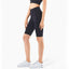 Shorts de cyclisme taille haute au toucher seconde peau pour femmes