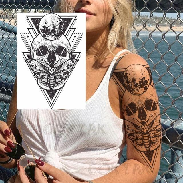 Realistic Temporary Tattoos - Space & Animal Designs