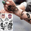 Realistic Temporary Tattoos - Space & Animal Designs
