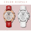 Montre de luxe blanche pour femmes en quartz étanche