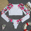 Conjunto de Bikini de Manga Larga con Estampado de Tigre para Mujeres
