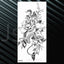 Women's Flower Temporary Tattoos - Elegant Waterproof Designs