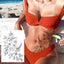 Tatouages Temporaires de Fleurs Réalistes pour Femmes - Art Corporel Imperméable