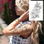 Tatouages Temporaires de Fleurs Réalistes pour Femmes - Art Corporel Imperméable