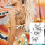 Tatouages Temporaires de Fleurs Réalistes pour Femmes - Art Corporel Imperméable