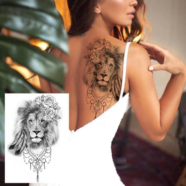 Tatouages Temporaires de Fleurs Réalistes pour Femmes - Art Corporel Imperméable