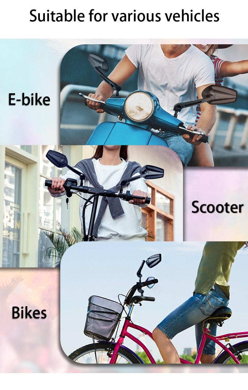 Miroir de vélo arrière HD ajustable pour une conduite en toute sécurité
