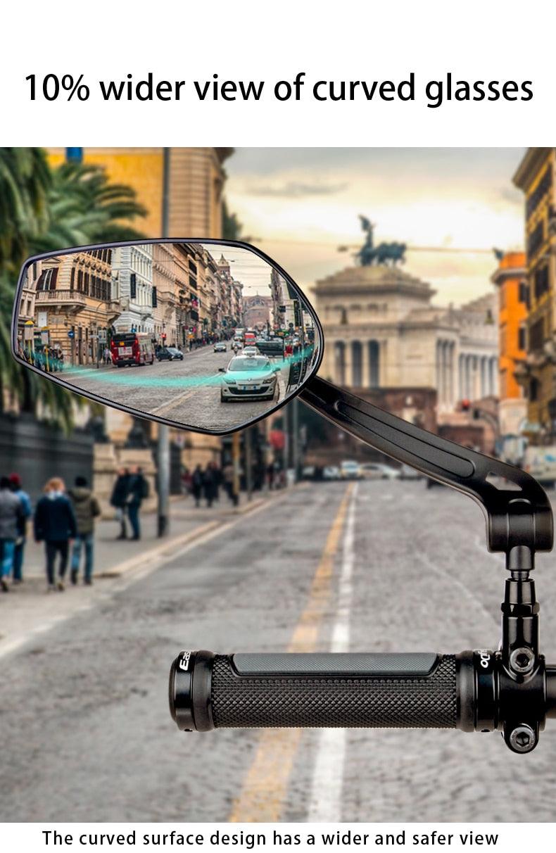 Miroir de vélo arrière HD ajustable pour une conduite en toute sécurité
