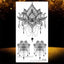 Elegant Temporary Lotus Flower Tattoo Sticker for Women