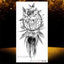 Elegant Temporary Lotus Flower Tattoo Sticker for Women