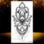 Elegant Temporary Lotus Flower Tattoo Sticker for Women
