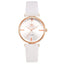 Montre analogique à quartz de luxe pour femmes avec bracelet en cuir élégant