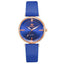 Montre analogique à quartz de luxe pour femmes avec bracelet en cuir élégant
