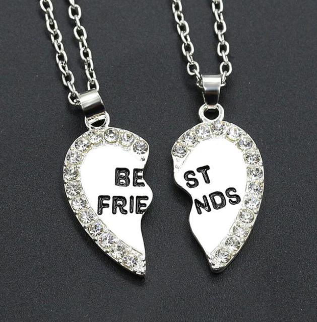 Ensemble de Bracelets Charms Meilleures Amies - Bijoux d'Amitié en Cœur