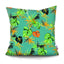Funda de Cojín con Diseño de Hoja de Palma Tropical - Diseño de Hojas Verdes