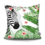 Funda de Cojín con Diseño de Hoja de Palma Tropical - Diseño de Hojas Verdes