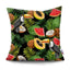 Funda de Cojín con Diseño de Hoja de Palma Tropical - Diseño de Hojas Verdes