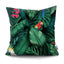 Funda de Cojín con Diseño de Hoja de Palma Tropical - Diseño de Hojas Verdes