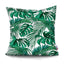 Funda de Cojín con Diseño de Hoja de Palma Tropical - Diseño de Hojas Verdes