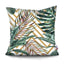 Funda de Cojín con Diseño de Hoja de Palma Tropical - Diseño de Hojas Verdes