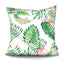 Funda de Cojín con Diseño de Hoja de Palma Tropical - Diseño de Hojas Verdes