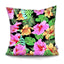 Funda de Cojín con Diseño de Hoja de Palma Tropical - Diseño de Hojas Verdes