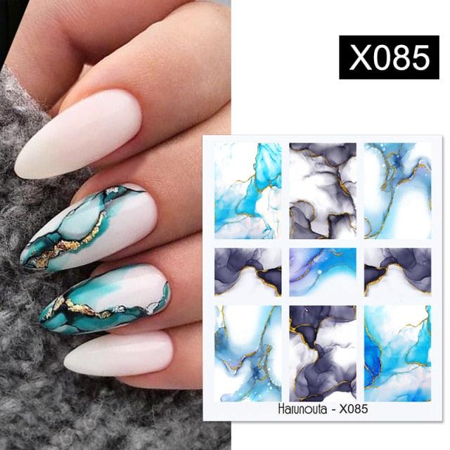 Spring Green Theme Water Decal Stickers for Nail Art