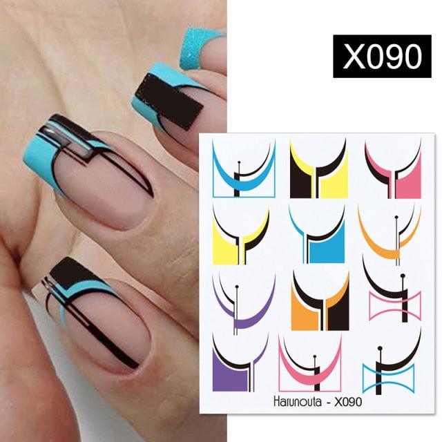Spring Green Theme Water Decal Stickers for Nail Art