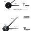 Modern 3D Frameless Wall Clock - Large Acrylic Design