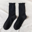 Charming Lace Ruffled Cotton Socks for Women - Spring & Summer Collection - Korvel