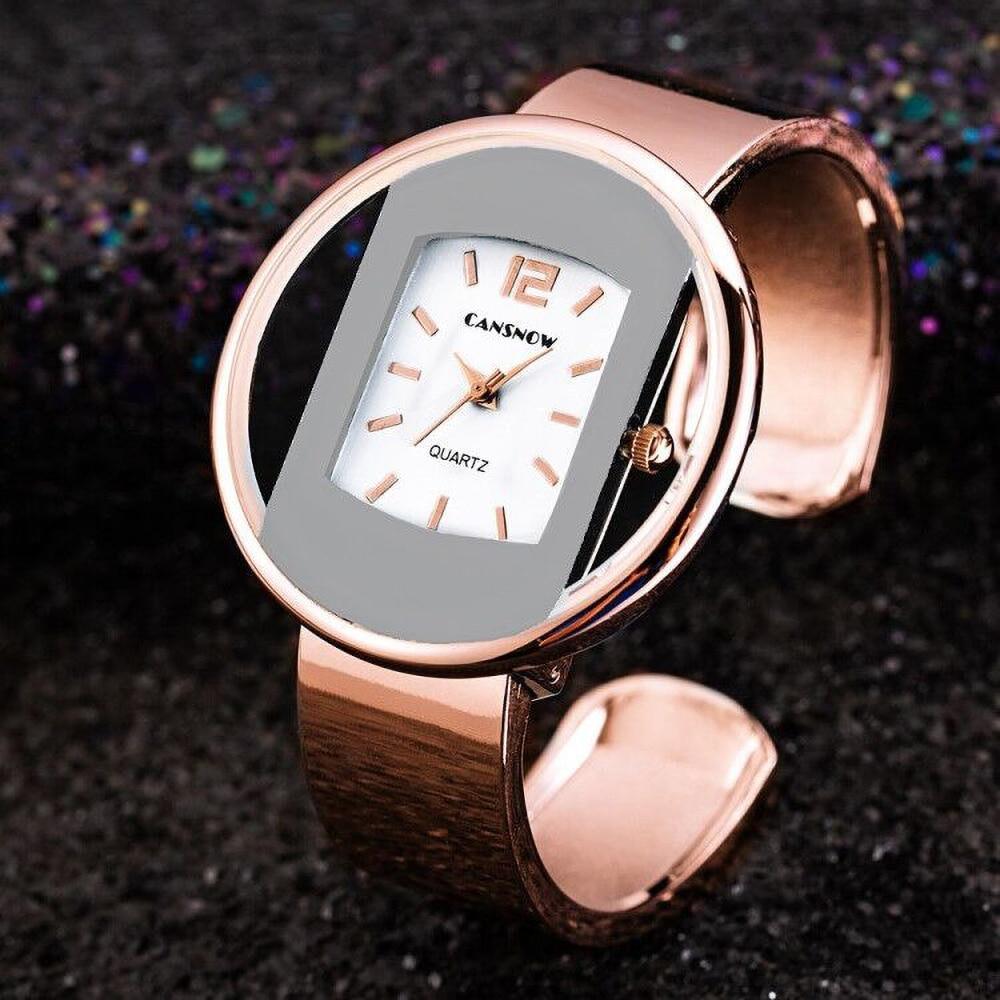 Montre de Luxe en Acier Inoxydable pour Femmes avec Design Élégant